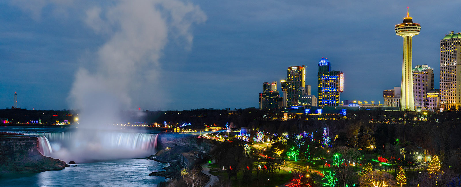 Niagara Falls and Skylon Nightly Illumination Schedule Skylon Tower